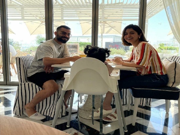 Virat Kohli shares a glimpse of his breakfast date with wife Anushka, daughter Vamika 