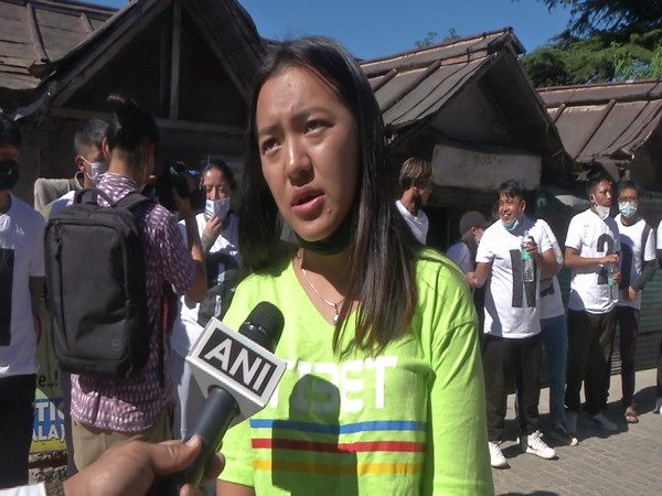 'Students for Free Tibet' protests against Beijing 2022 Winter Olympics