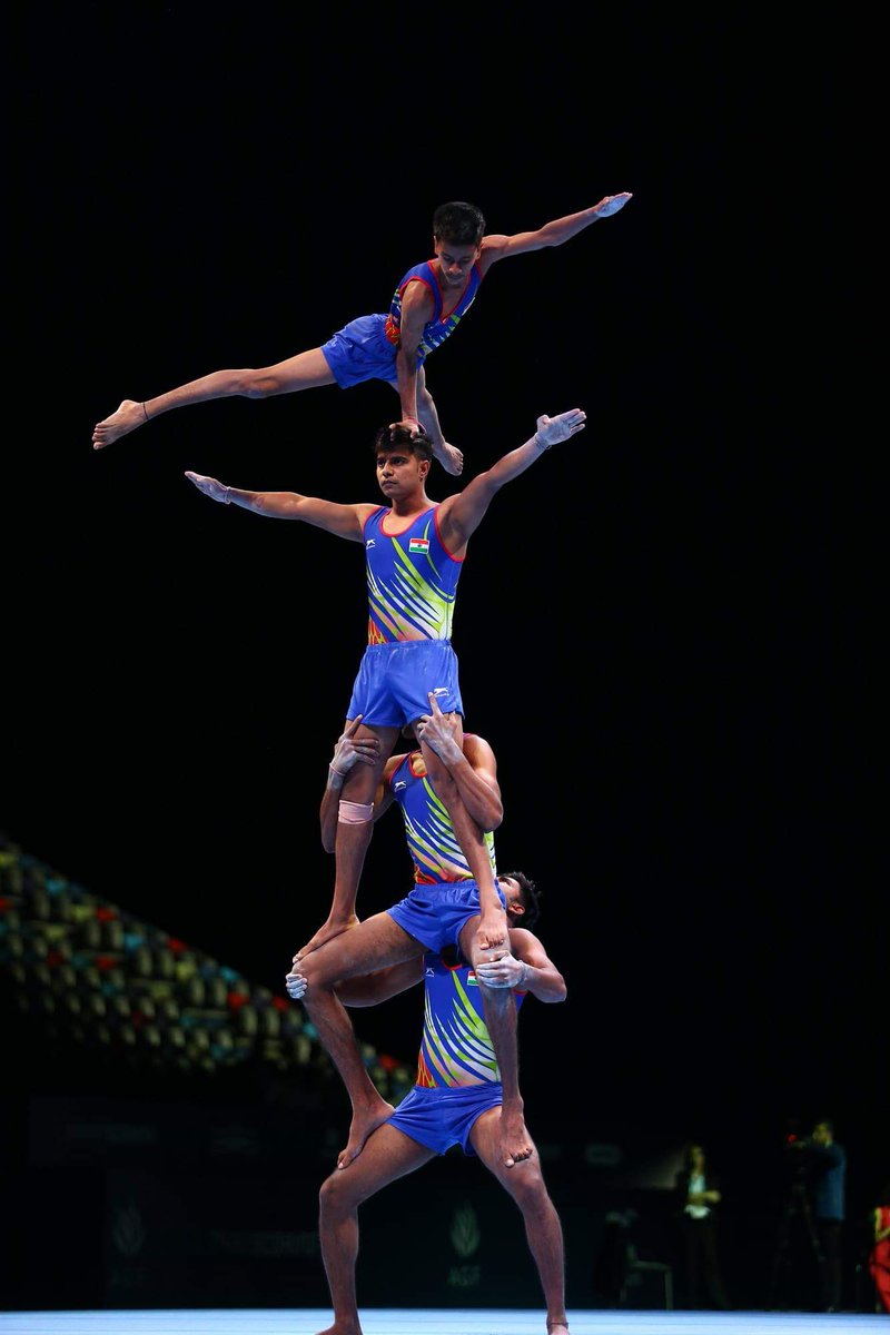 Acrobatic Gymnastics World Cup India won two bronze SportsGames