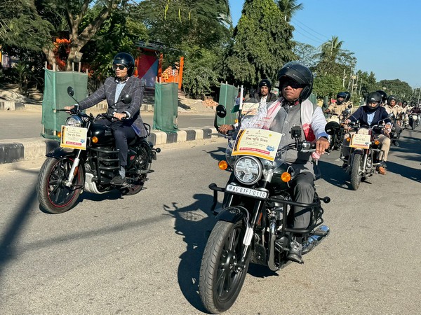 Assam Transport Minister takes part in road safety awareness bike rally 