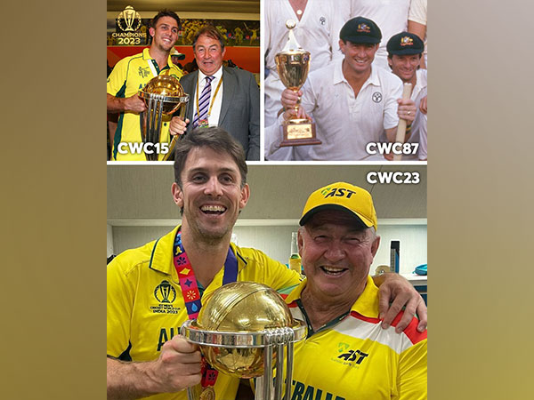 "2023 and 1987": Australia's Mitchell Marsh celebrates World Cup win with father Geoff