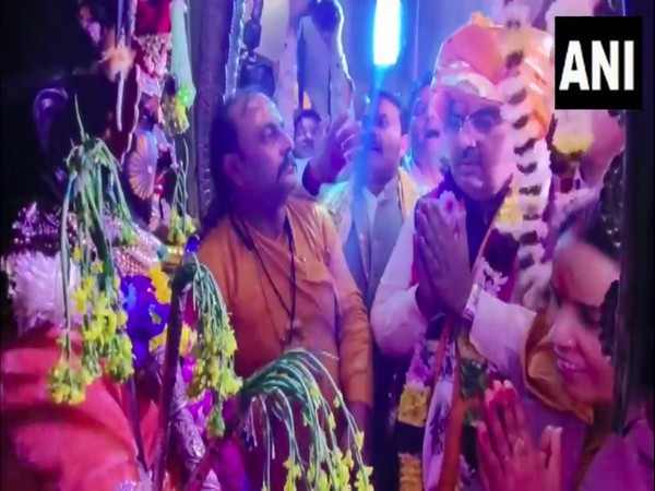 Rajasthan CM Bhajan Lal Sharma offers prayers at Shrinathji temple in Mathura