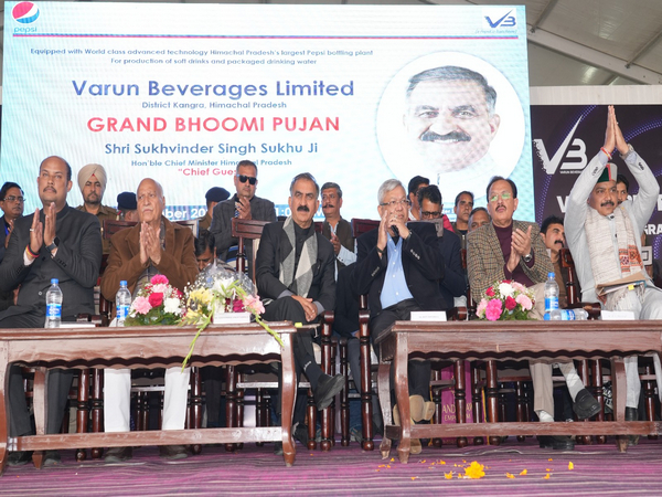 CM Sukhu lays foundation stone of Rs 268 crore Pepsi bottling plant at Kandrori in Kangra