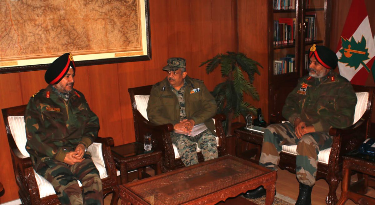 Army's Northern commander briefs J-K Guv about security situation