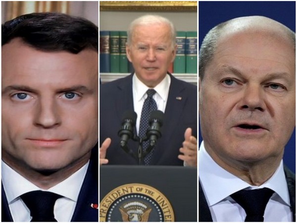 Biden speaks with Macron, Scholz, condemns Russia's independence recognition to Ukraine breakaway regions