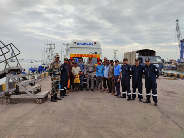 Indian Navy rescues 7 fishermen in Gujarat's Okha