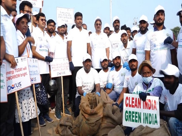 G20: Mega Beach Cleanliness drive organized at Andhra's Vishakhapatnam