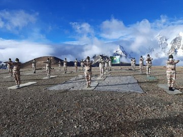 International Yoga Day: ITBP personnel perform yogasanas at 18,800 feet in Sikkim