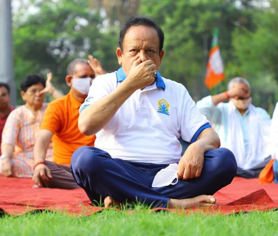 Pandemic shows that Health is Ultimate Wealth: Dr Harsh Vardhan on Yoga day