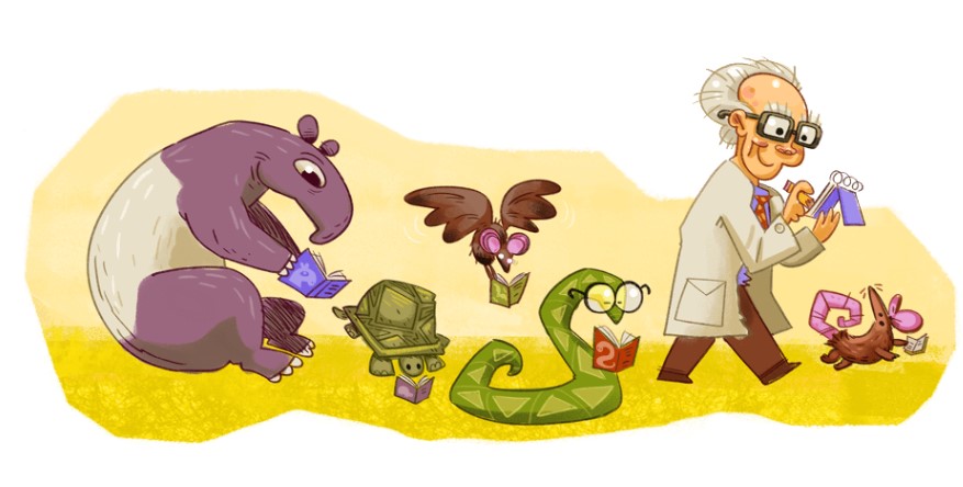Dr. Lim Boo Liat, renowned Malaysian zoologist on today’s Google doodle