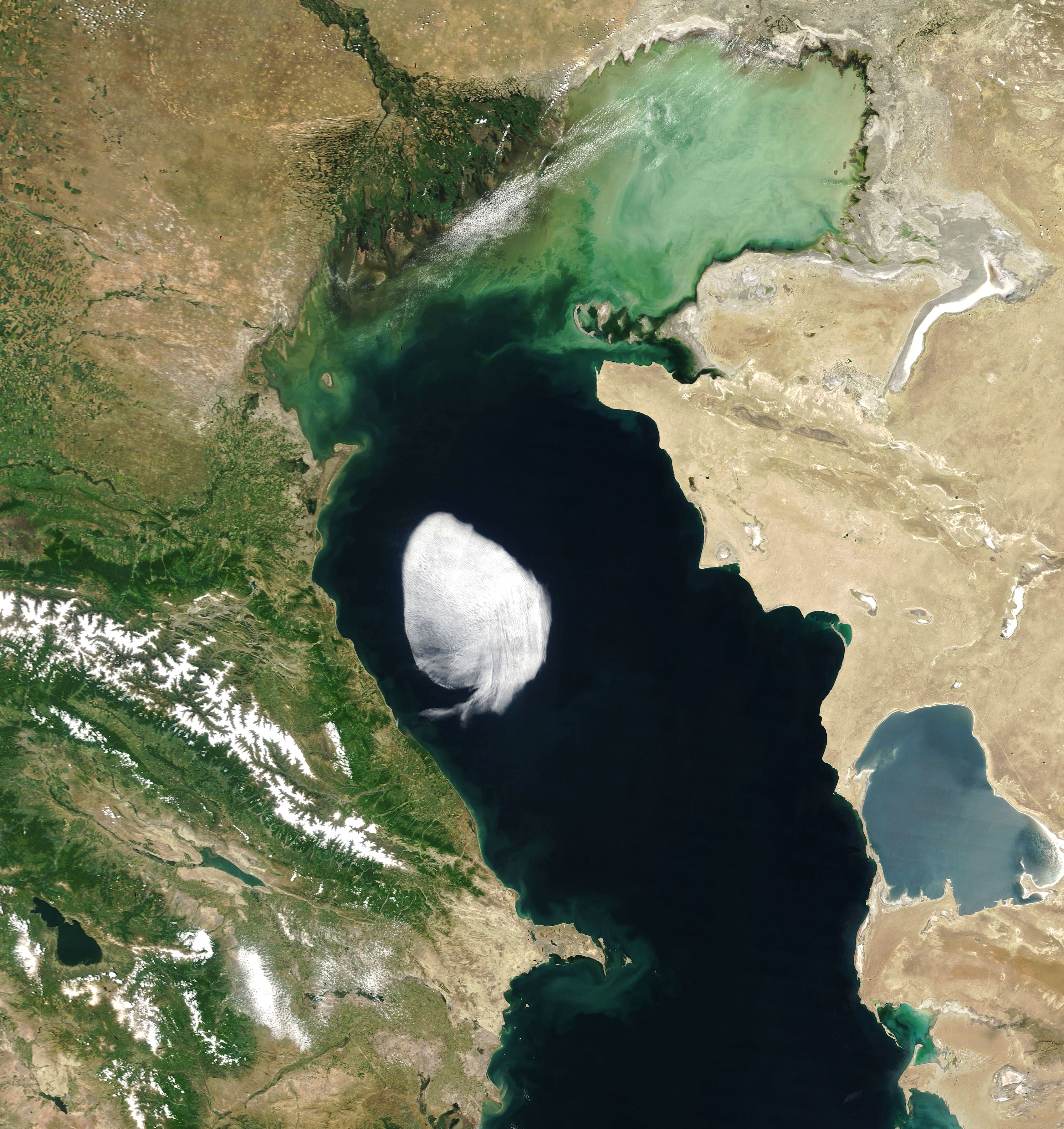 NASA satellite sees strange cloud drifting over Caspian: What makes it look more peculiar than most?