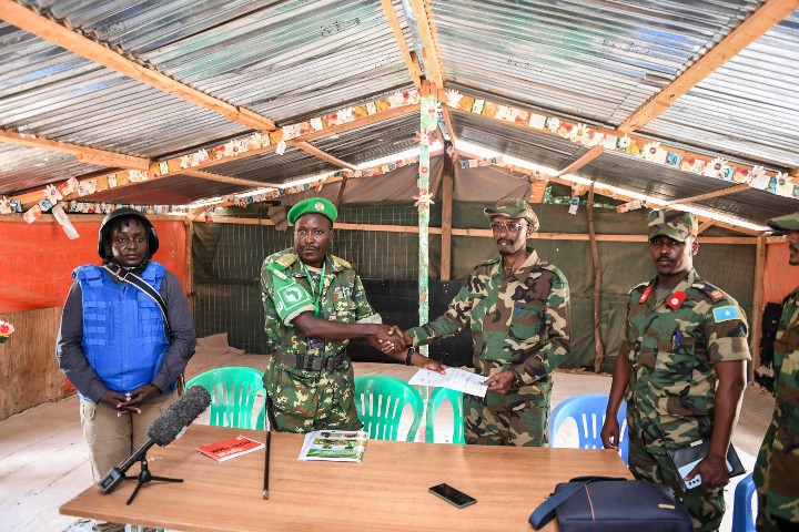 ATMIS hands over Forward Operating Base at Xaaji Cali to Somali National Army