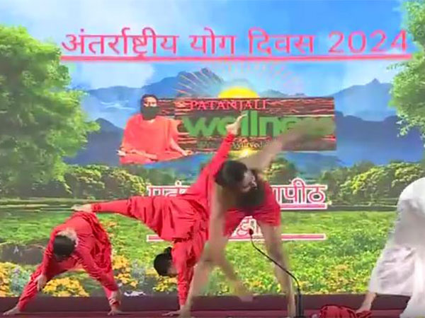 Ramdev performs yoga in Uttarakhand's Haridwar on International Day of Yoga