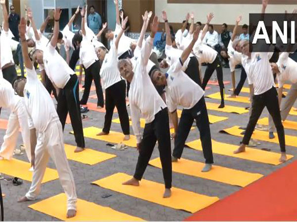 "Yoga has been great bonding point for different cultures": Jaishankar performs yoga with foreign diplomats in Delhi 