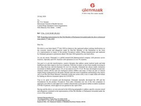 Glenmark responds to DCGI letter seeking clarification on Fabiflu