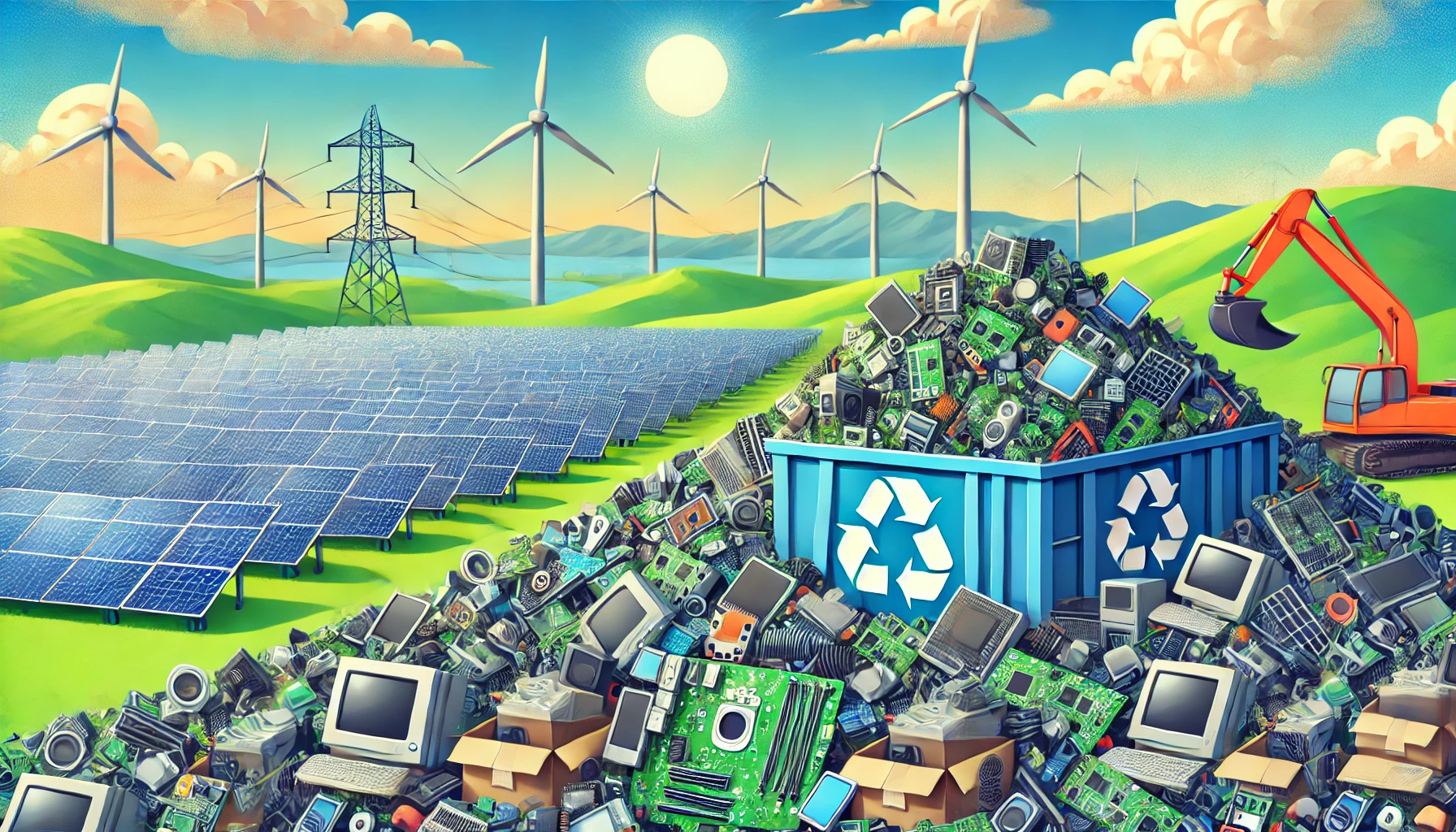 Transforming E-Waste to Green Energy: Innovative Recycling for a Sustainable Tomorrow