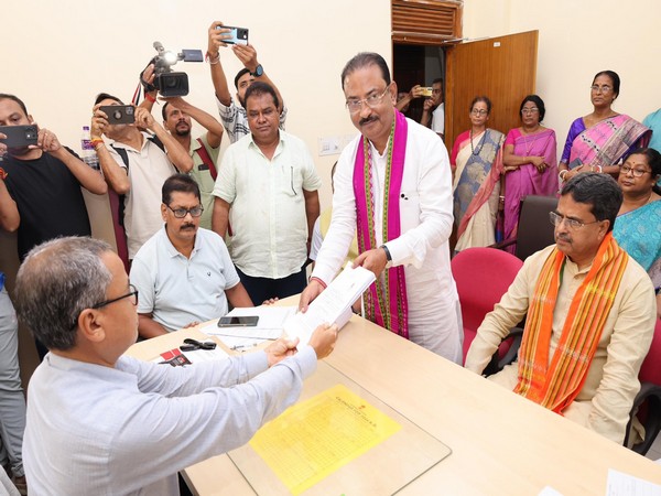 Rajib Bhattacharjee Files Nomination for Tripura Rajya Sabha By-Elections