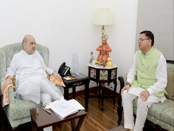 Uttarakhand CM meets Home Minister Amit Shah in Delhi