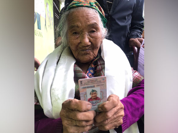 At 107, Sikkim's oldest voter felicitated by polling team for casting vote