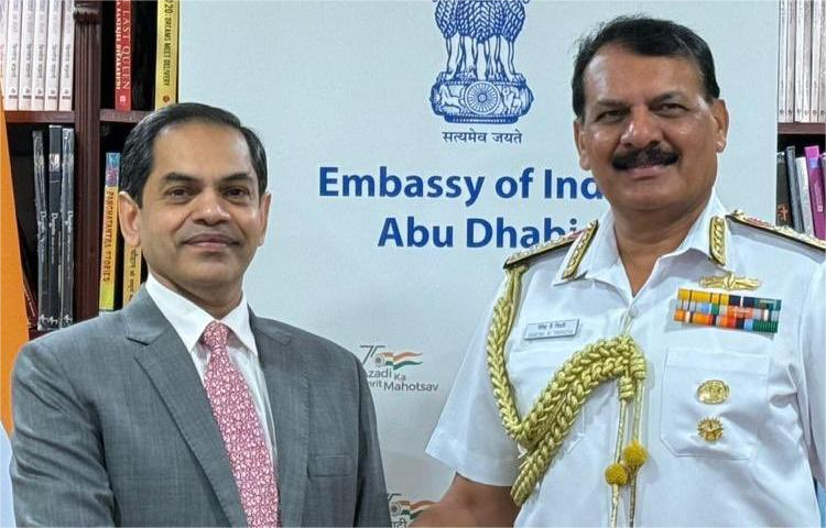 Adm Dinesh K Tripathi Visits UAE to Enhance Naval Cooperation and Strategic Partnership