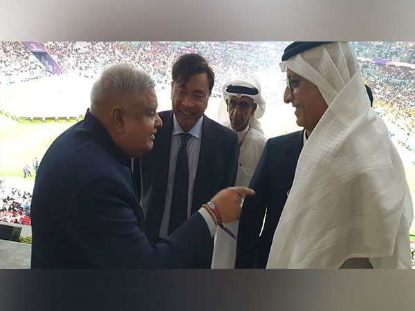 VP Dhankar joins Qatari Emir Tamim Bin Hamad in inauguration of the FIFA World Cup 2022