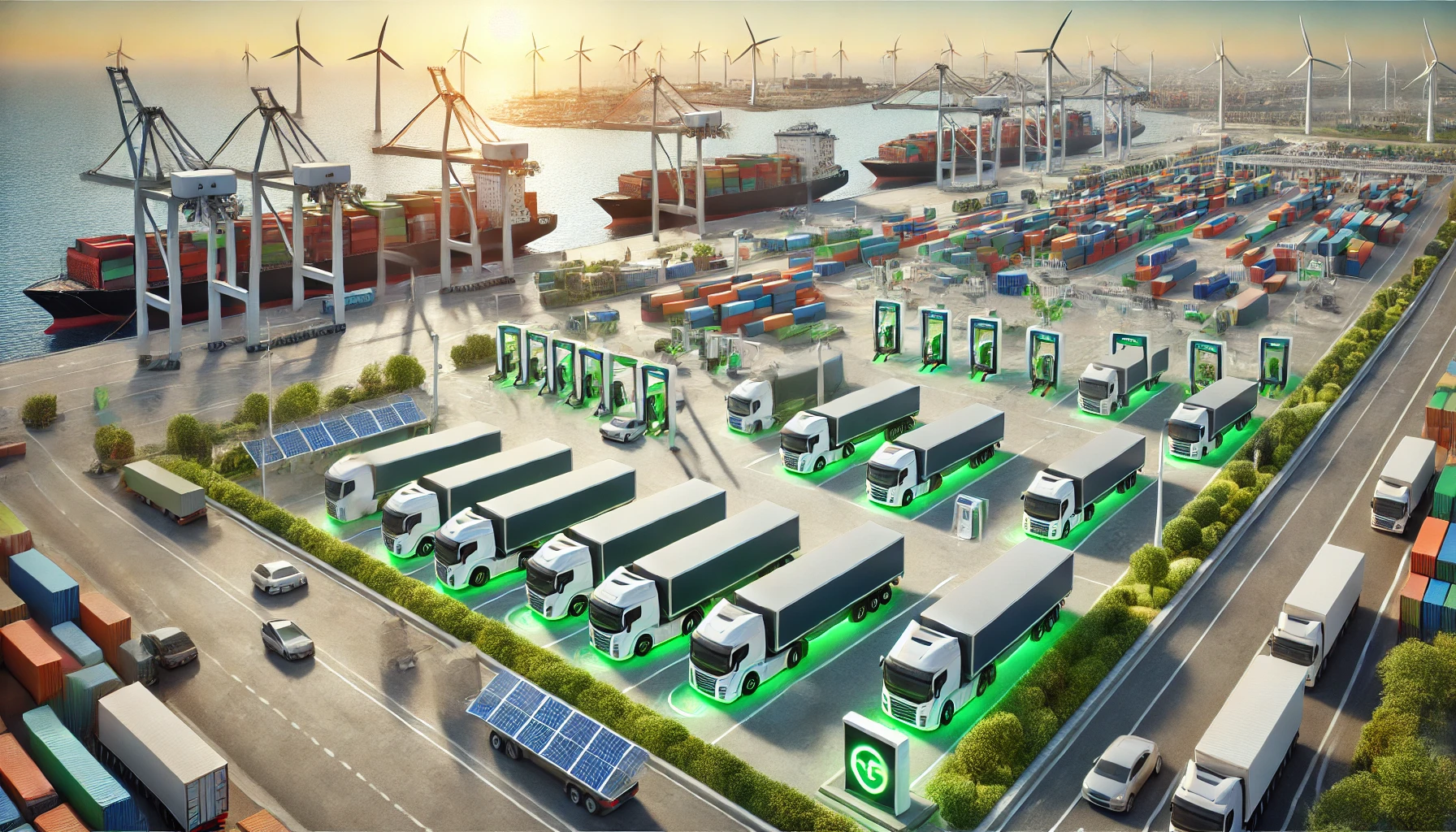 Towards Cleaner Trade: Advancing Green Ports and Zero-Emission Trucks for Sustainability