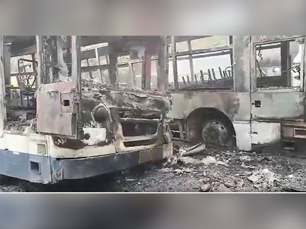 3 TSRTC buses catch fire at Dilsukhnagar depot in Hyderabad; none hurt