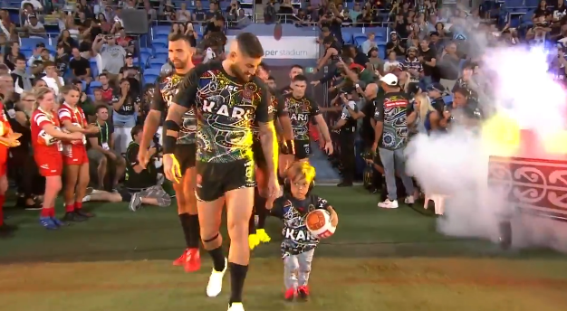 Rugby League-Nine-year-old bullying victim leads out all-star team in Australia