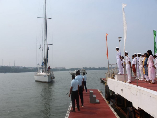 INSV Tarini with women officers returns to Goa after expedition to Mauritius