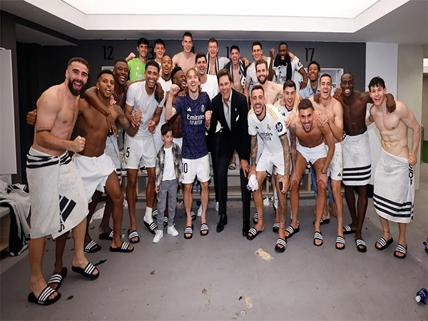 NFL legend Tom Brady joins Real Madrid's clebrations after El Clasico triumph