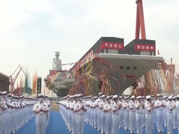 China's PLA Navy launches its third aircraft carrier
