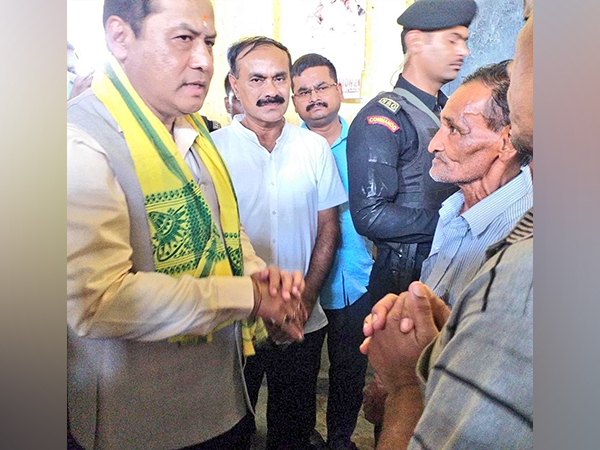 Union Minister Sonowal visits flood relief camps in Assam, interacts with affected individuals