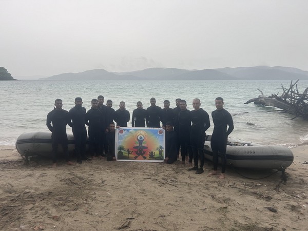 International Yoga Day: Andaman and Nicobar divers perform Yoga underwater