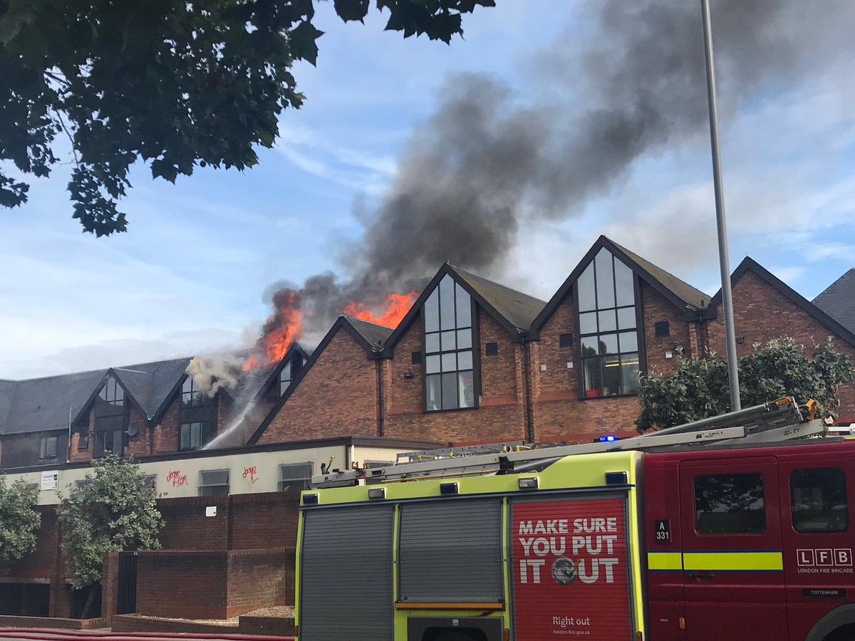 [Watch] Huge Blaze At The Mall Shopping Centre in Walthamstow, East London