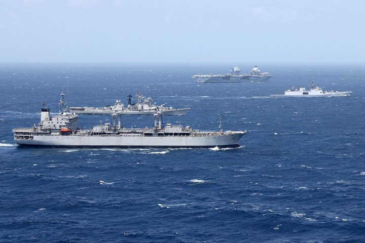 Indian Navy attends exercise with Royal Navy Carrier Strike Group