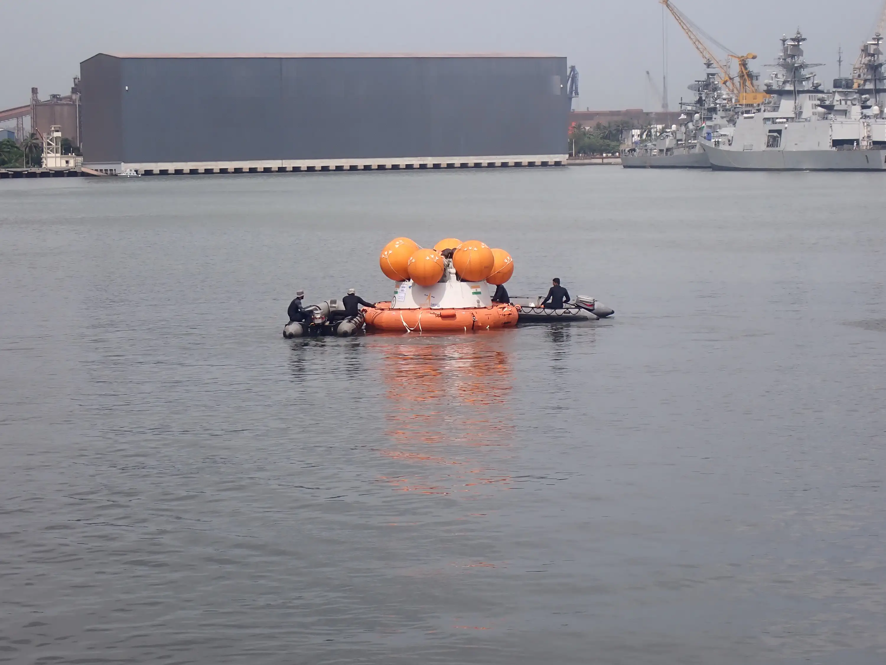 Harbour trials for ISRO's Gaganyaan Crew Module recovery commenced