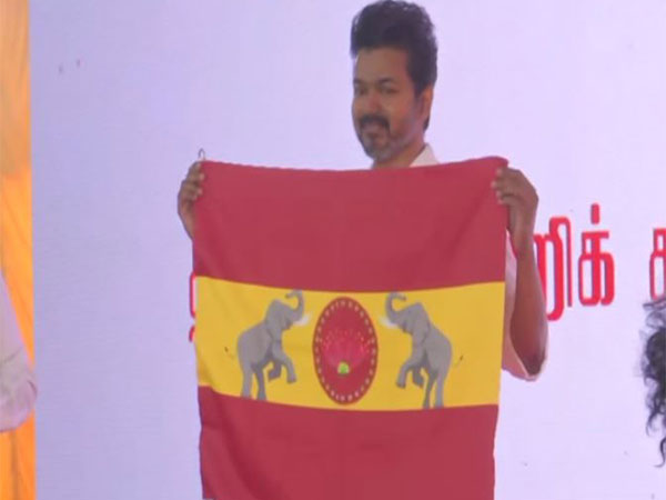 Vijay Unveils Tamilaga Vettri Kazhagam Flag and Symbol in Chennai