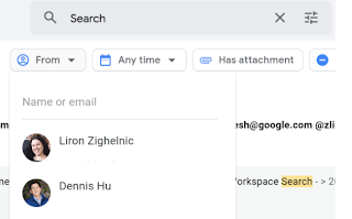 Enhanced search chips in Gmail on web make it easier to filter search results