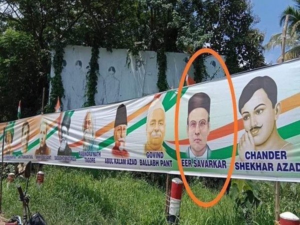 BJP says Savarkar's photo in Bharat Jodo Yatra poster "realisation for Rahul", Cong alleges RSS person did it deliberately