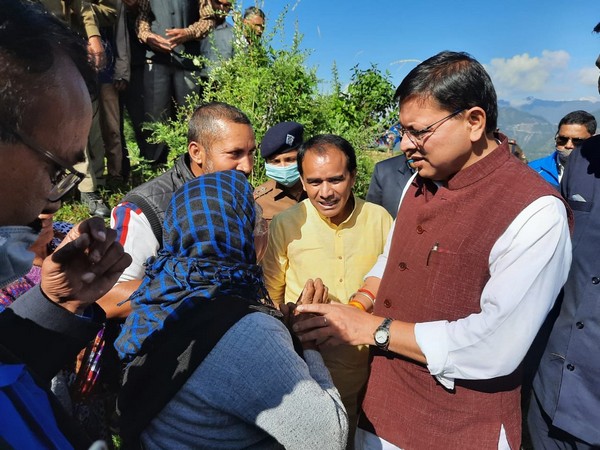 2 persons missing in Chamoli landslide, Uttarakhand CM Dhami meets kin