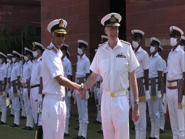 UK Navy Chief Admiral meets Indian counterpart in Delhi 