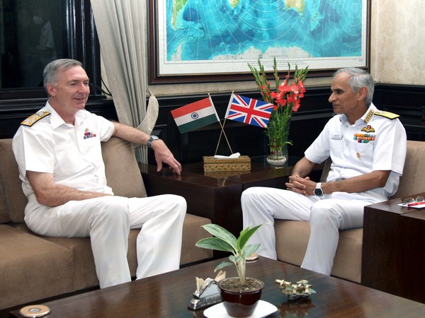 Admiral Karambir Singh, UK Navy Chief discuss collaborative mechanisms towards ensuring peace, security