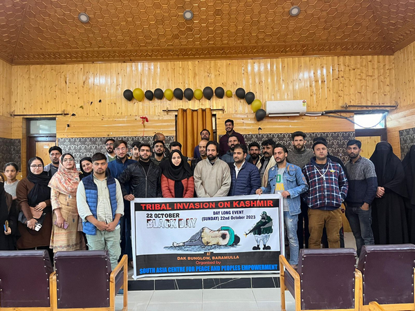 Tribal invasion anniversary a 'Black Day' in Kashmir's history: Speakers at SACPPE event