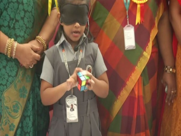Chennai: 6-year-old genius solves rubik's cube puzzle blindfolded