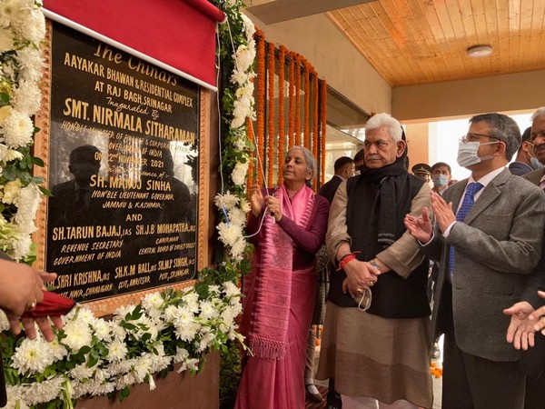 Nirmala Sitharaman inaugurates new income tax buildingin J-K's Srinagar