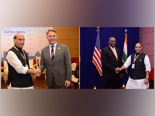 Defence Minister Rajnath Singh meets counterparts from US and Australia in Cambodia