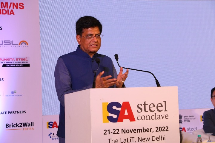 Piyush Goyal addresses 3rd edition of ISA Steel Conclave
