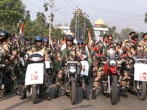 BSF Tripura Revvs Up for Raising Day with Motorbike Rally