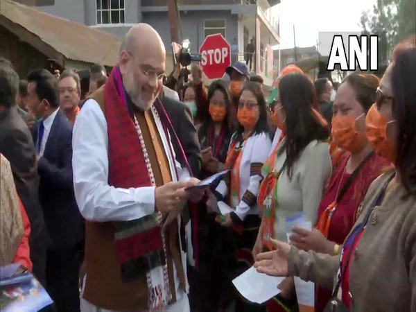 Amit Shah holds door-to-door campaign in Manipur's Churachandpur