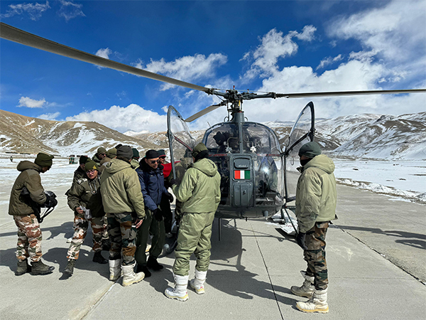 J-K: IAF airlifts elderly woman from Chumar village in Ladakh 